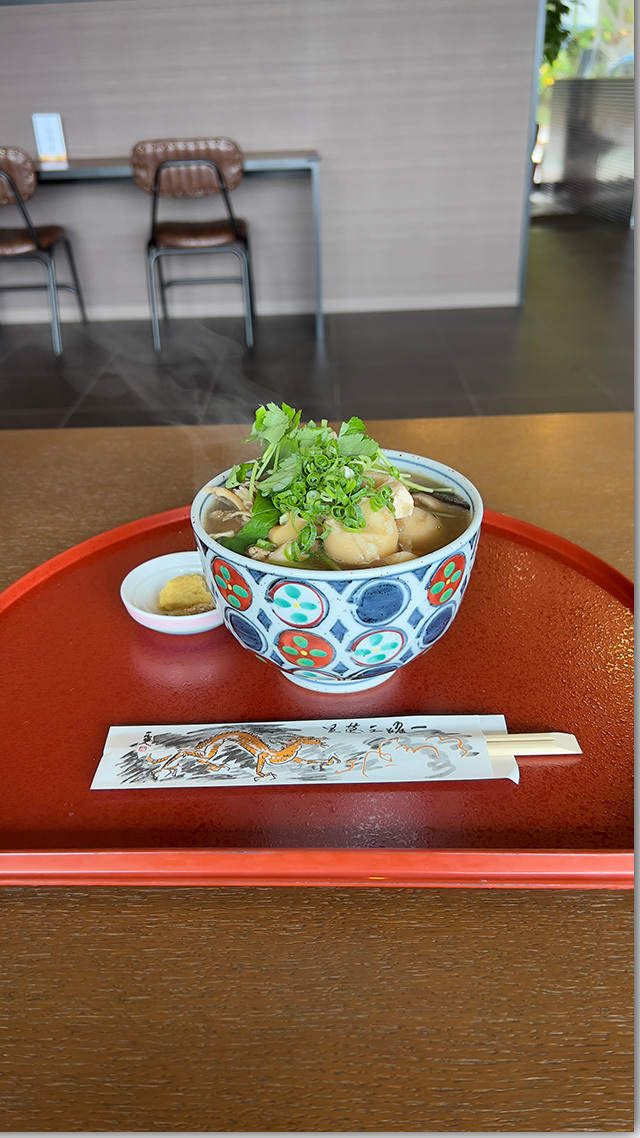 お奨めです 栗林山荘のしっぽくうどん