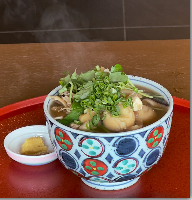 お奨めです 栗林山荘のしっぽくうどん