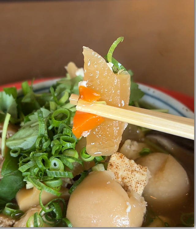 お奨めです 栗林山荘のしっぽくうどん