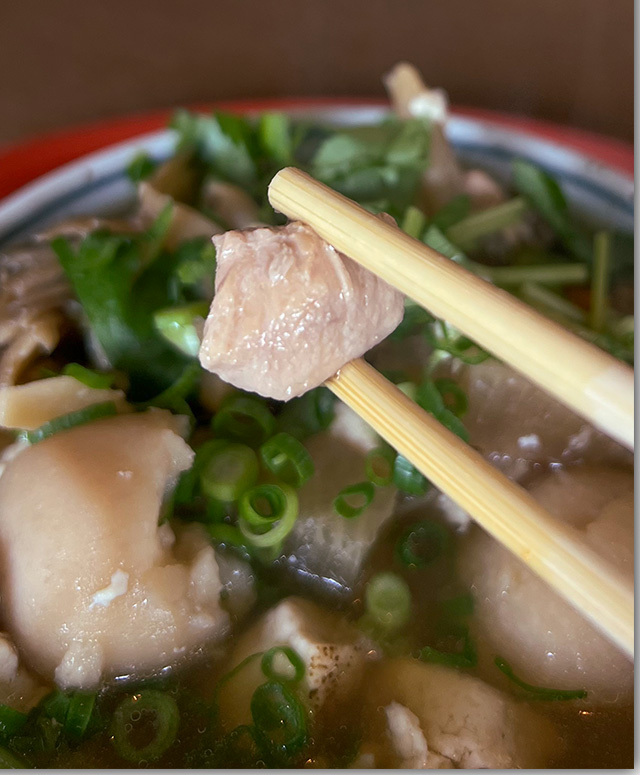 お奨めです 栗林山荘のしっぽくうどん