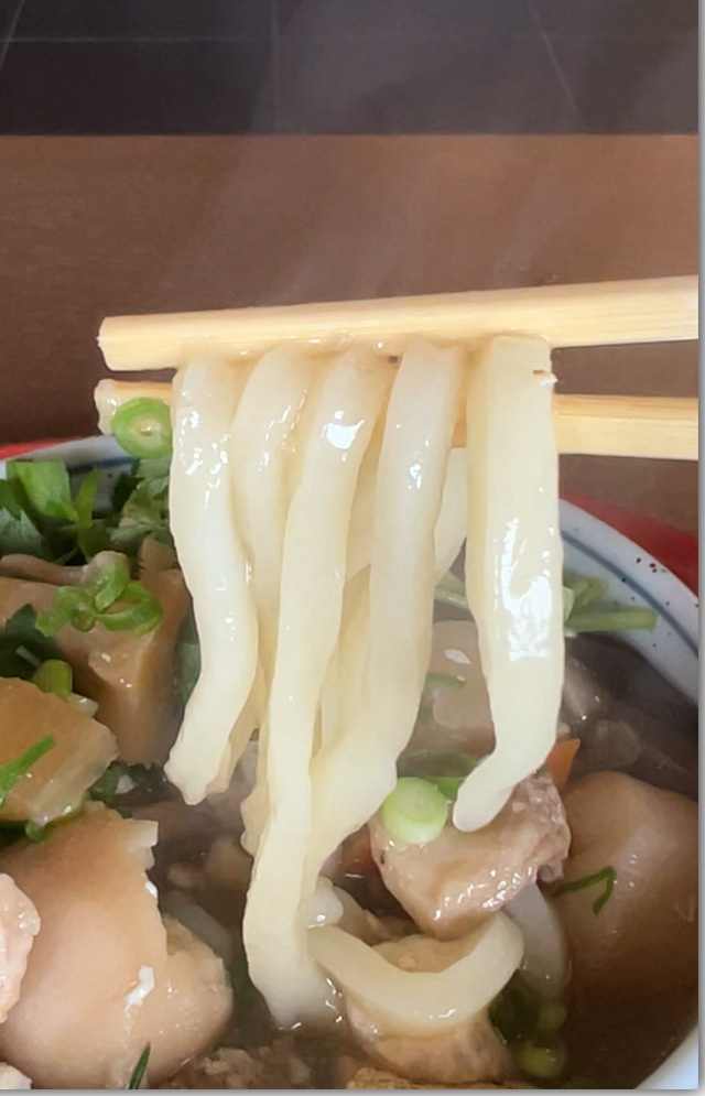 お奨めです 栗林山荘のしっぽくうどん