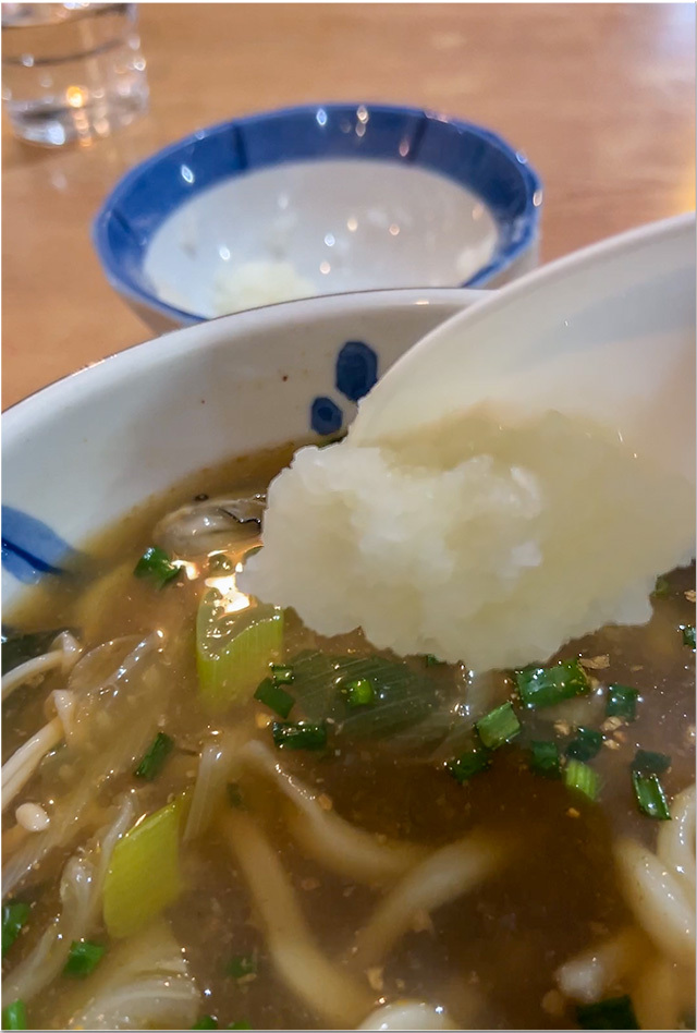 あんかけ牡蛎うどん