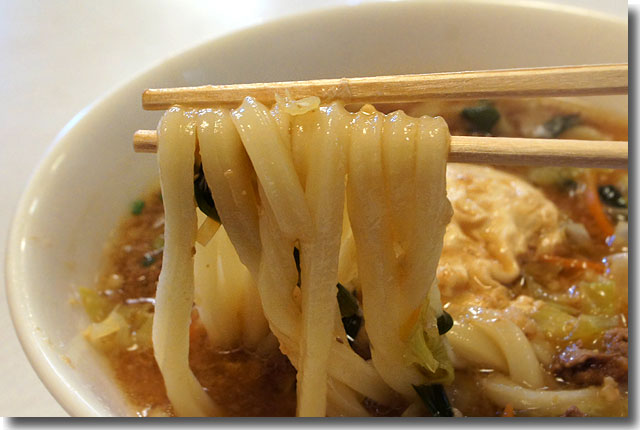 スタミナ味噌うどん@さぬ一