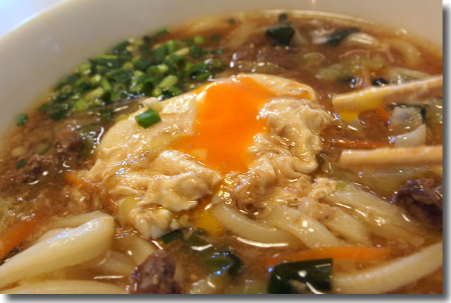 スタミナ味噌うどん@さぬ一