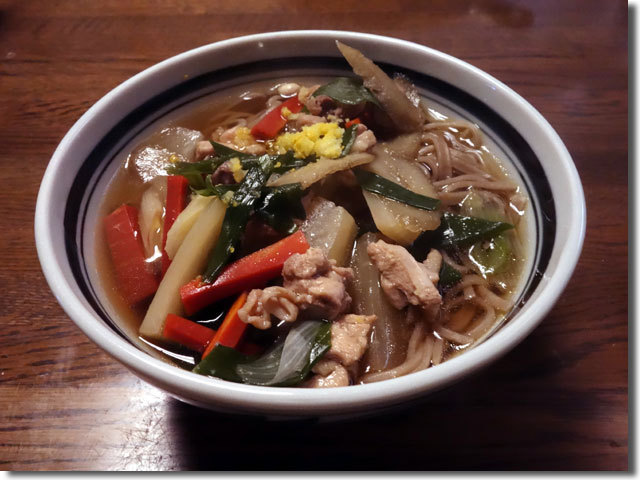 親鶏 年越し蕎麦