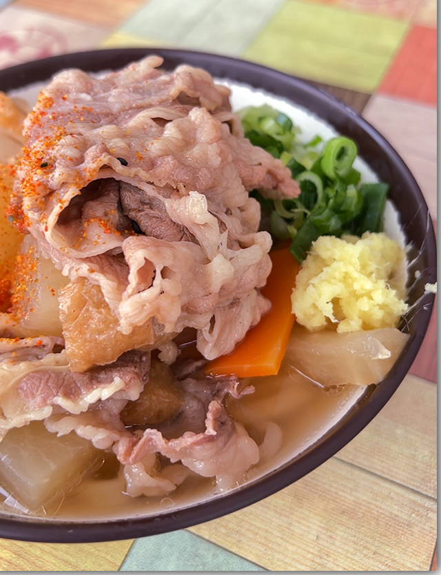 牛肉しっぽくうどん 上田製麺所