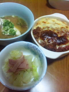 ドリアとはまちの味噌汁