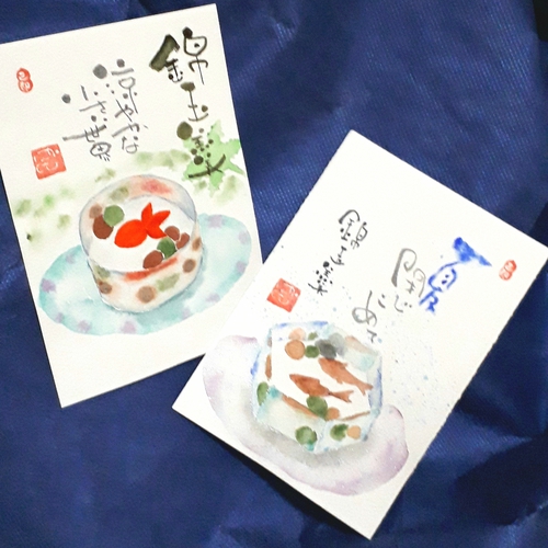 錦玉羮 きんぎょくかん 和菓子の水槽 錦玉羮 きんぎょくかん 和菓子の水槽