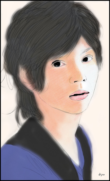 水嶋ヒロさん描いてみました．