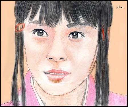「江 姫たちの戦国」より上野樹里さん描いてみました。