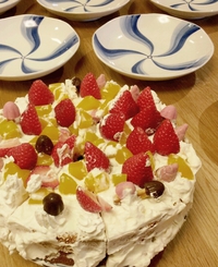 Xmas cake作ったで~♪
