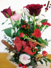 ♥Valentineのフラワーアレンジメント♥