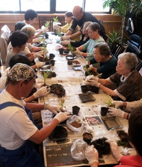 カメリアサロン会de苔玉作ったよ♪ カメリアサロン会de苔玉作ったよ♪