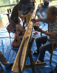 流しそうめん大会‼️ 流しそうめん大会‼️