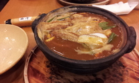 名古屋名物味噌煮込みうどん♪