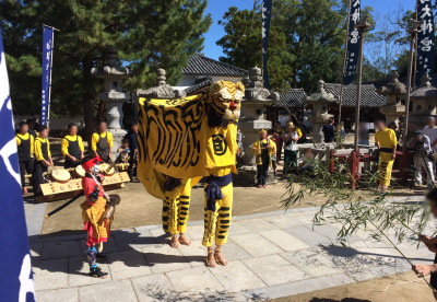 虎獅子（2018年白鳥神社秋祭り）