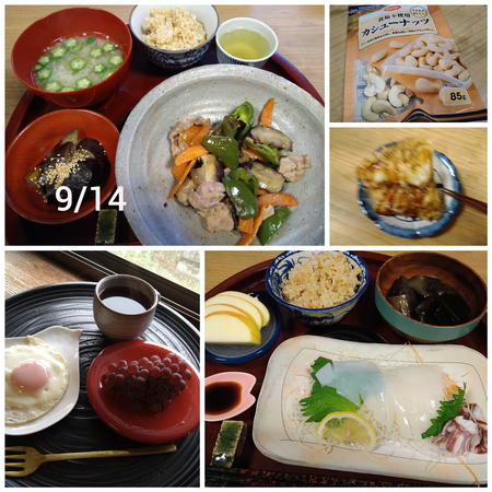 【食べたものlog 9/9〜 9/14】傾向と手抜き 【食べたものlog 9/9〜 9/14】傾向と手抜き