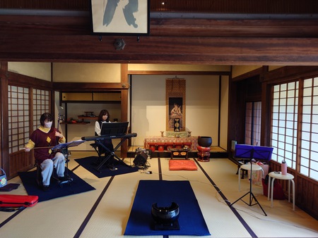 圓通寺 音楽班の現場リハーサル 圓通寺 音楽班の現場リハーサル