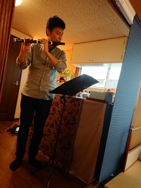 【茶室る庵】古楽器トラヴェルソ奏者の #柴田俊幸 くんのデリバリー演奏付きのお茶会。 【茶室る庵】古楽器トラヴェルソ奏者の #柴田俊幸 くんのデリバリー演奏付きのお茶会。