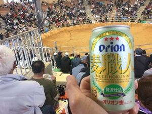沖縄では、「麦職人」はビールです