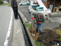家庭の標語、標柱設置!!