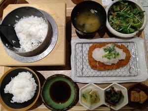 釜次郎のおろしトンカツ定食、東京がいいのか