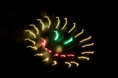 昨夜の花火！
