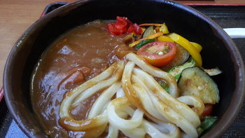 夏野菜カレーうどん