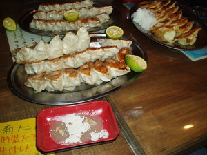 ぎょうざを食べに昨夜・・・