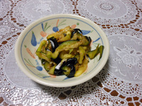 三豊ナスの「塩もみ」!!