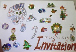 クリスマス英語レッスン招待状