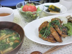 麩の生姜焼きランチ