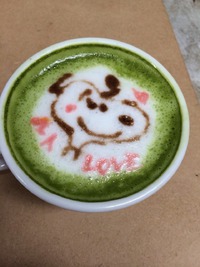 茶屋ガーデンのラテアート修行(ง •̀_•́)ง