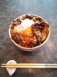 ポリポリすき焼き丼！