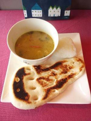 グリーンカレーからのサドルサンド！