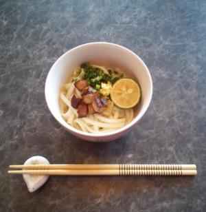 スダチの為のバターポークうどん！