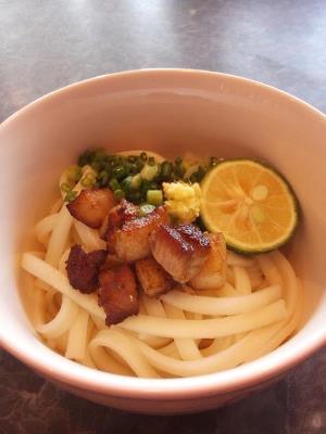 スダチの為のバターポークうどん！