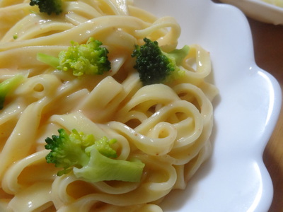 うどんやさんが作った『さぬき生パスタ』で夕食