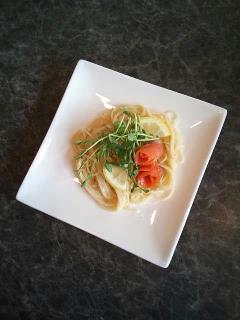 カッペリーニでレモンのパスタ