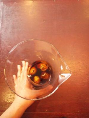 バルサミコ酢でつけた梅ドリンク！