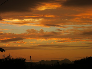 “きのうの・・・夕焼け♪”