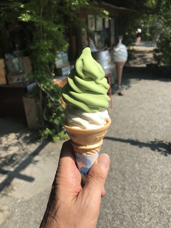 抹茶  バニラ ミックス １度に味わえる
