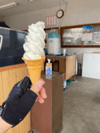ソフトクリームの顔