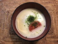 勿論お雑煮は餡餅
