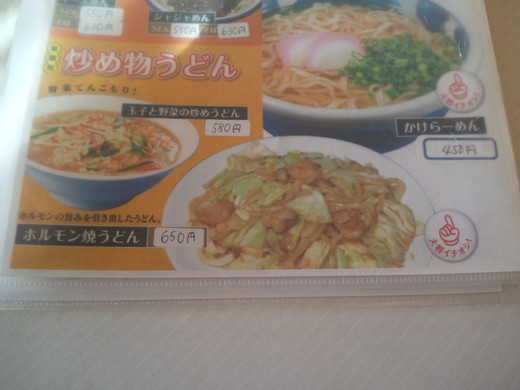 さぬいち ホルモンうどん