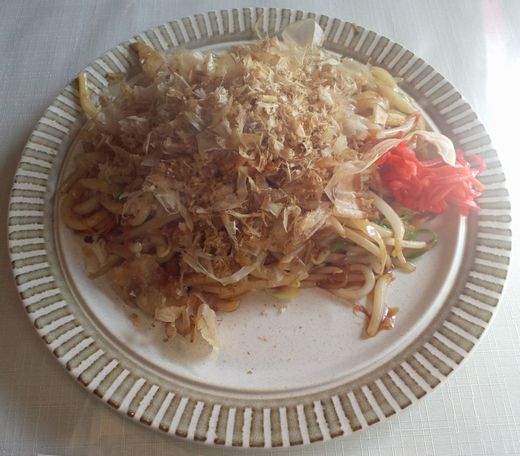 鉄板焼レストランよしはら　うどん焼き