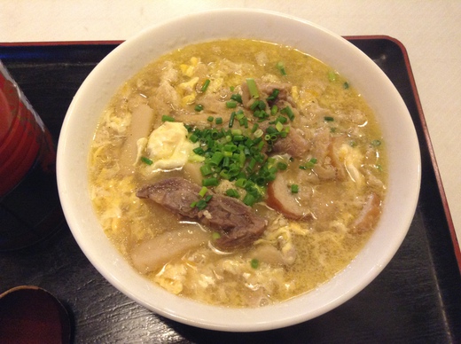 さぬいち　かしわうどん(中華麺)