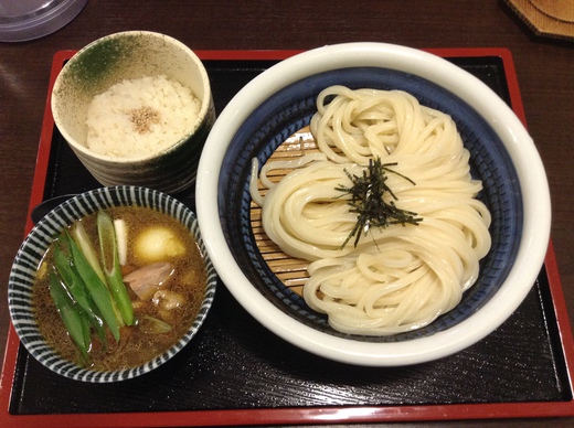 釜からどん　親ひなつけうどん＋ささみ天　高松