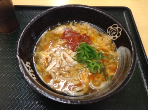 はなまる　鶏とトマトの酸辣湯うどん