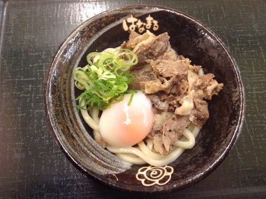 はなまる　塩豚温玉ぶっかけ